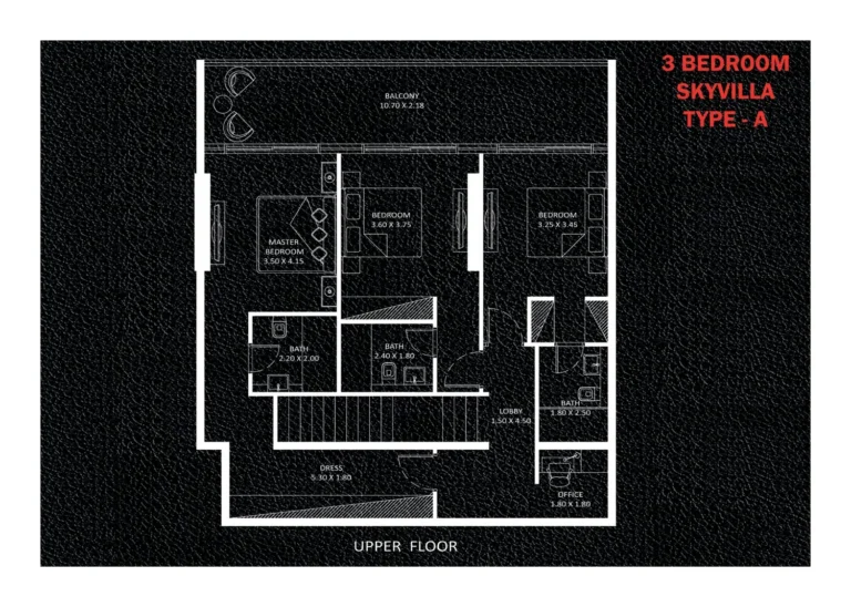 Viewz 1 By Danube floor plan 3-спальн.