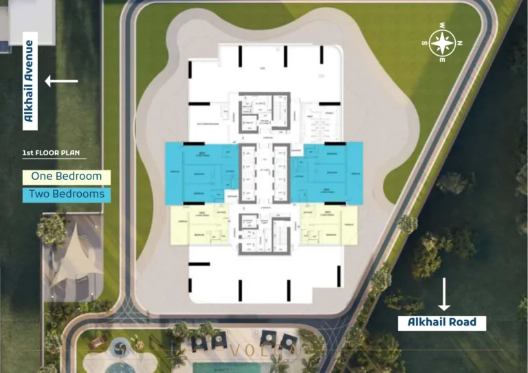 Volga Tower floor plan Студия