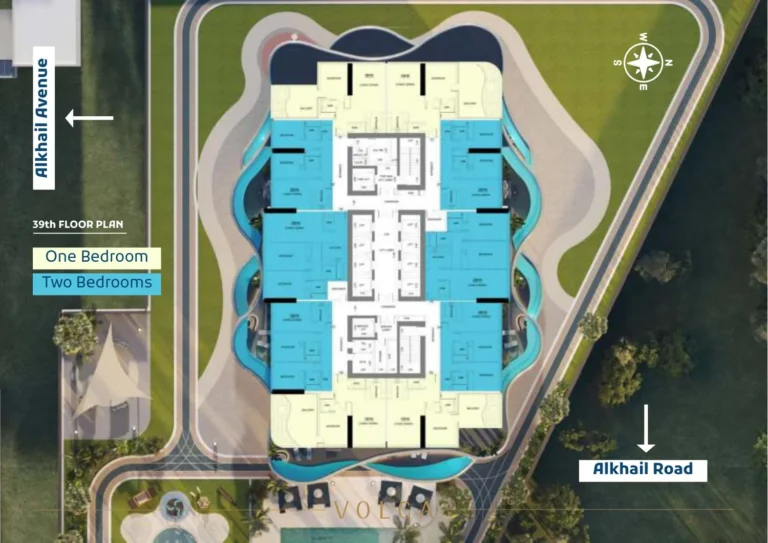 Volga Tower floor plan Студия