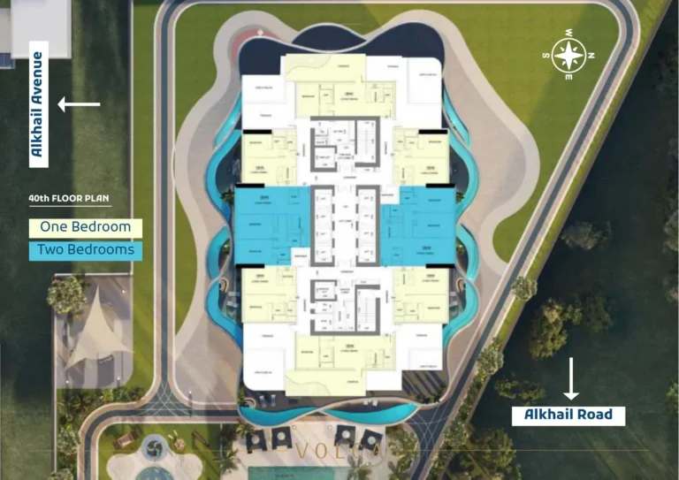 Volga Tower floor plan Студия