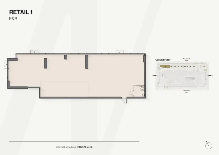 Windsor House floor plan Студия