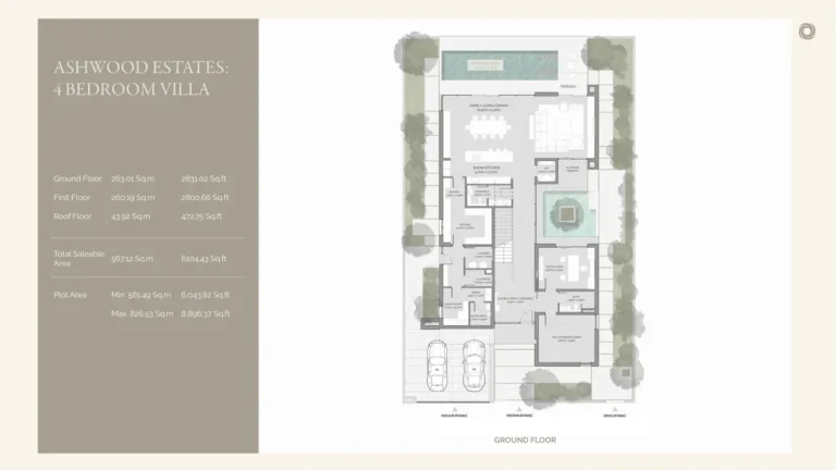 Ashwood Estates floor plan 4 BR · 6104 sqft