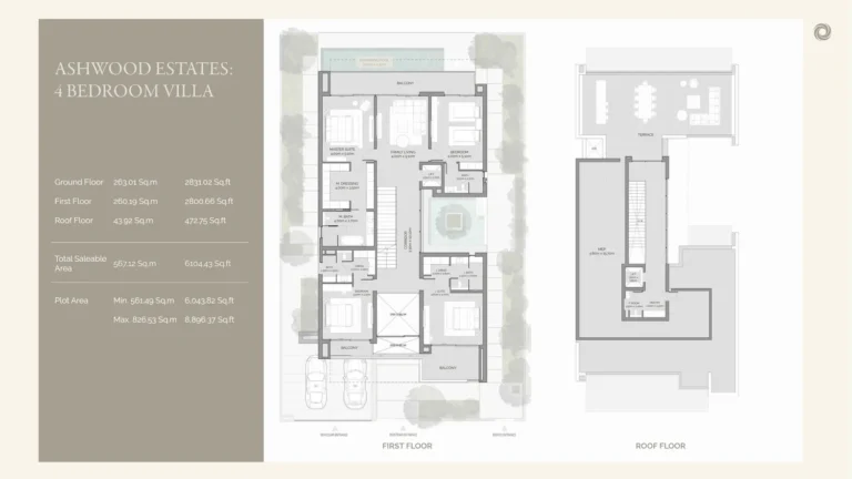 Ashwood Estates floor plan 4 BR · 6104 sqft