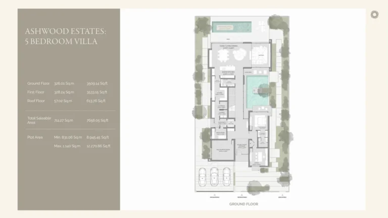 Ashwood Estates floor plan 5 BR · 7656 sqft
