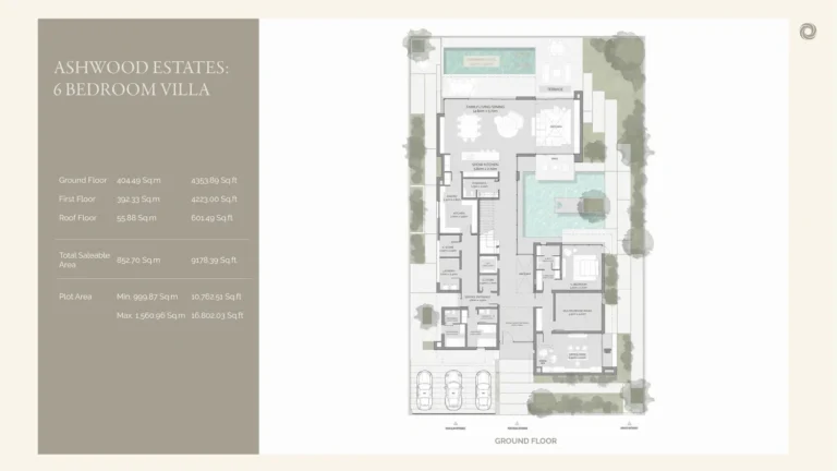 Ashwood Estates floor plan 6 BR · 9178 sqft