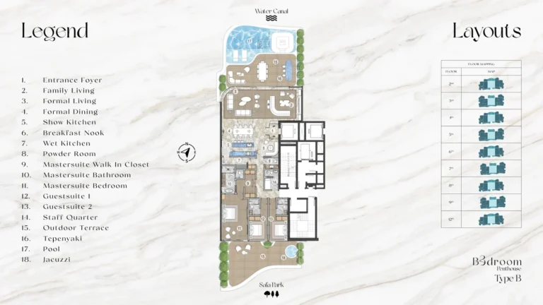 Casa Ahs floor plan 3 BR