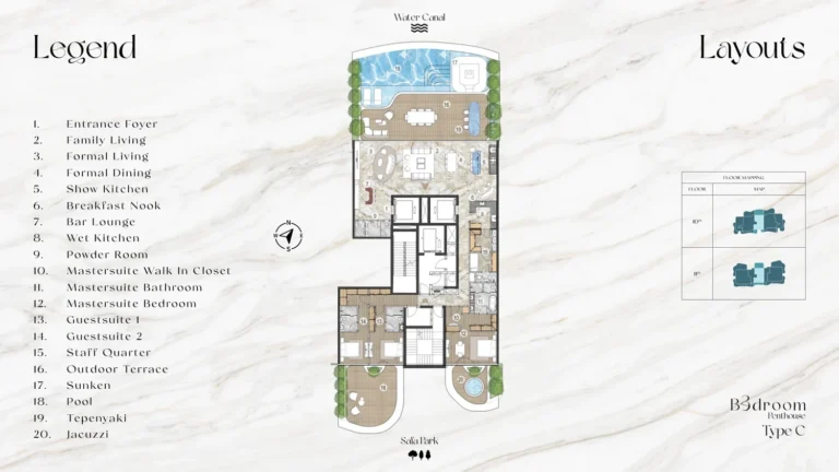 Casa Ahs floor plan 3 BR