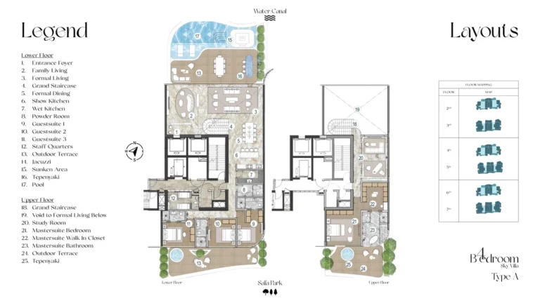 Casa Ahs floor plan 4 BR