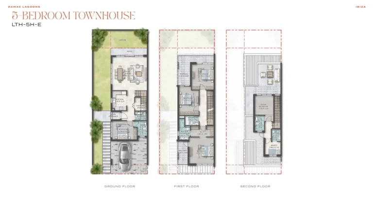 Damac Lagoons – Ibiza floor plan 5 BR