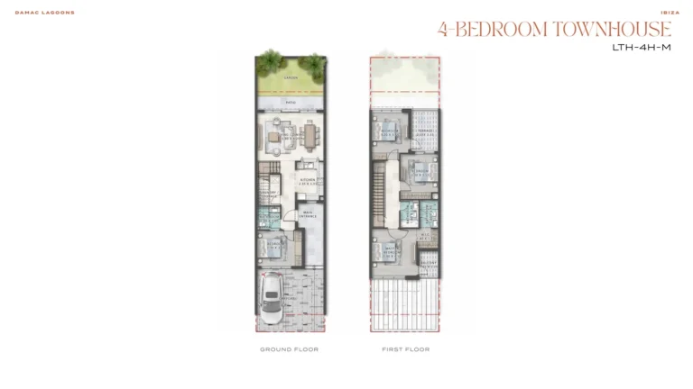 Damac Lagoons – Ibiza floor plan 4 BR