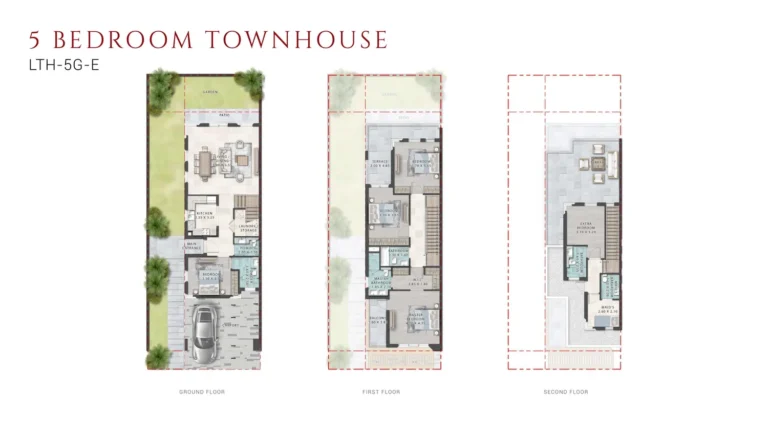 Damac Lagoons – Monte Carlo floor plan 5 BR