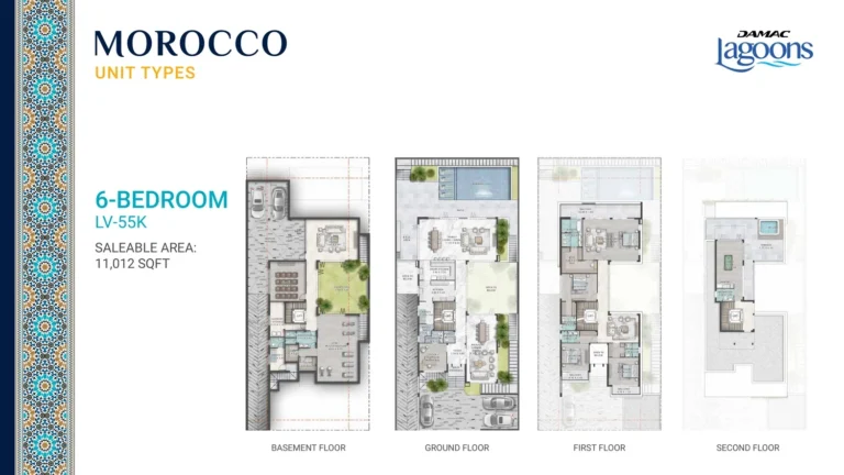 Damac Lagoons – Morocco 2 floor plan 6 BR · 11012 sqft