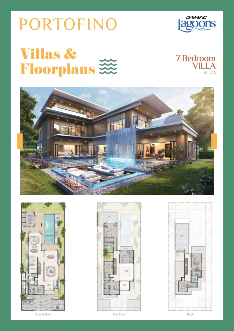 Damac Lagoons – Portofino floor plan 7 BR