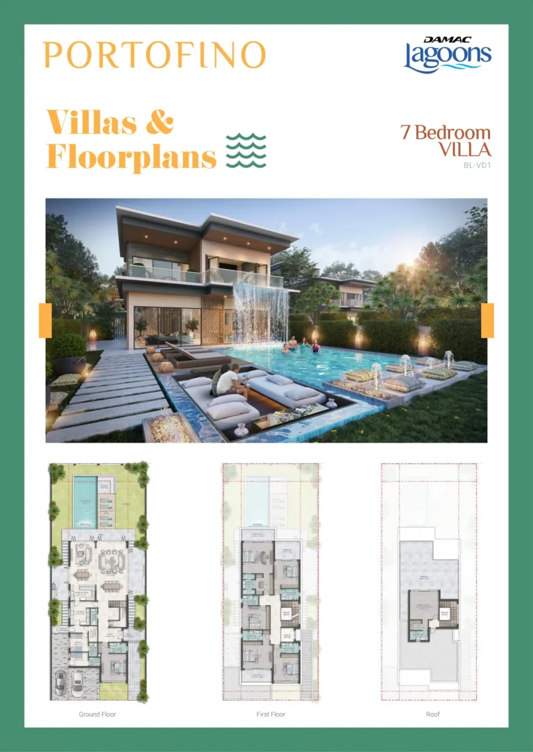 Damac Lagoons – Portofino floor plan 7 BR