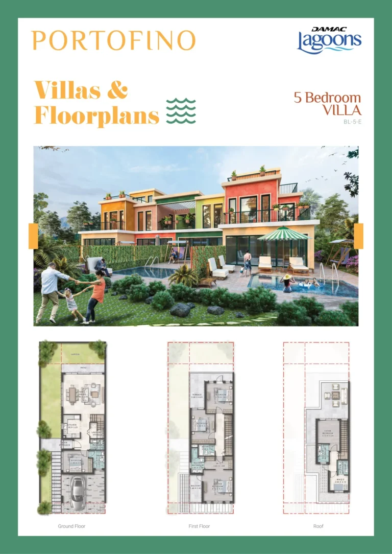 Damac Lagoons – Portofino floor plan 5 BR