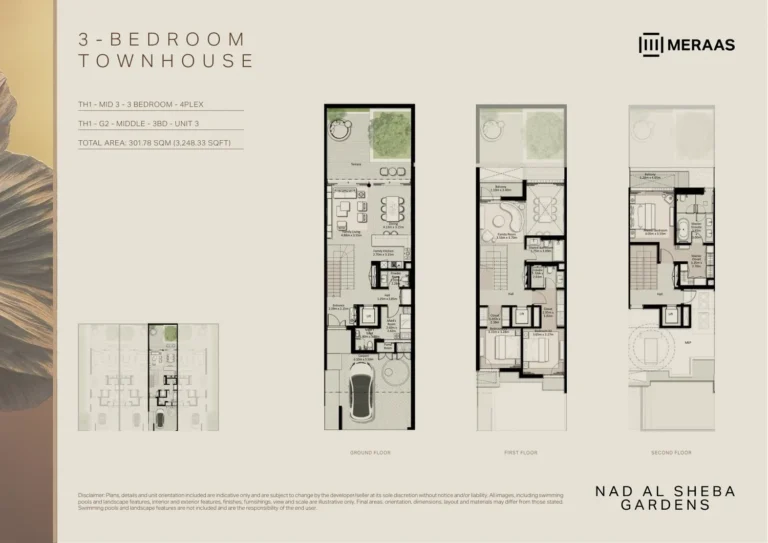Nad Al Sheba Gardens Phase 11 floor plan 3 BR · 3248 sqft