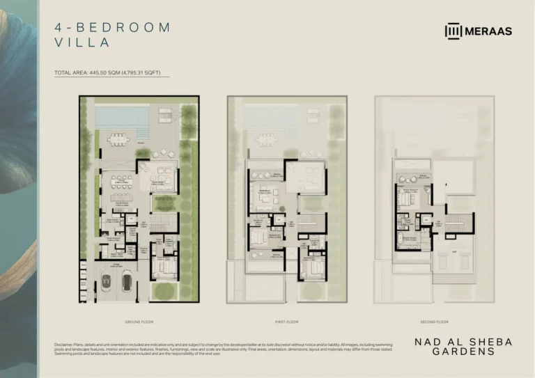 Nad Al Sheba Gardens Phase 11 floor plan 4 BR · 4795 sqft
