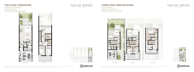 Nad Al Sheba Gardens Phase 3 floor plan 3 BR · 2676 sqft