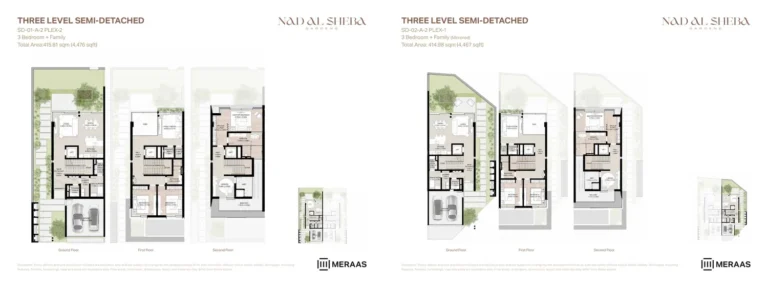 Nad Al Sheba Gardens Phase 3 floor plan 3 BR · 4476 sqft