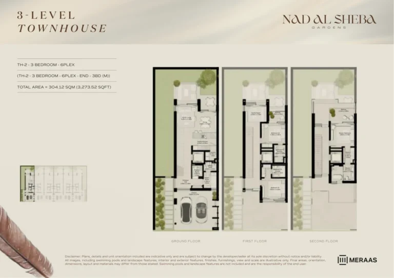 Nad Al Sheba Gardens Phase 6 floor plan 3 BR · 3273 sqft
