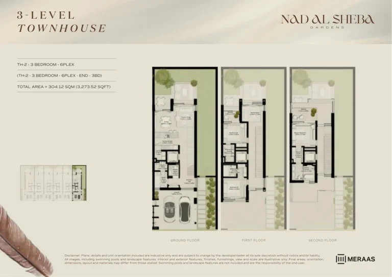 Nad Al Sheba Gardens Phase 6 floor plan 3 BR · 3273 sqft
