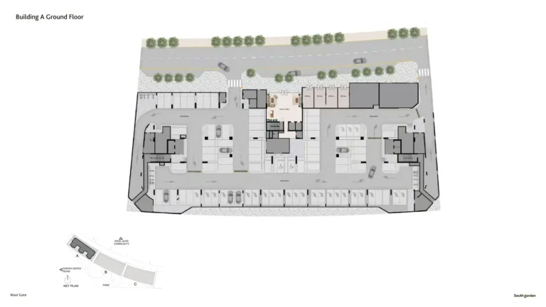 South Garden A floor plan Студия