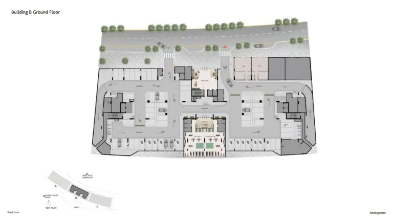South Garden A floor plan Студия