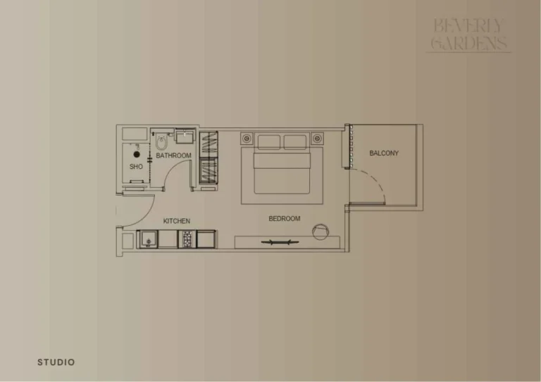 Beverly Park floor plan Студия
