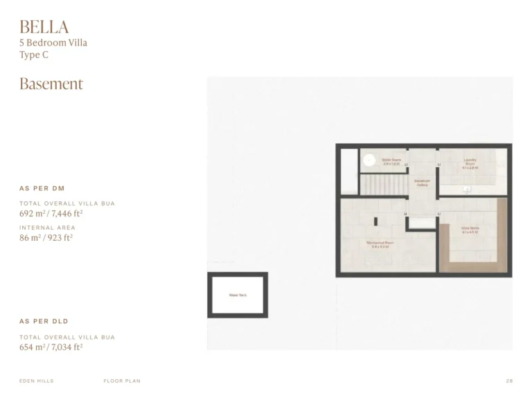 Eden Hills floor plan 5 BR · 7446 sqft