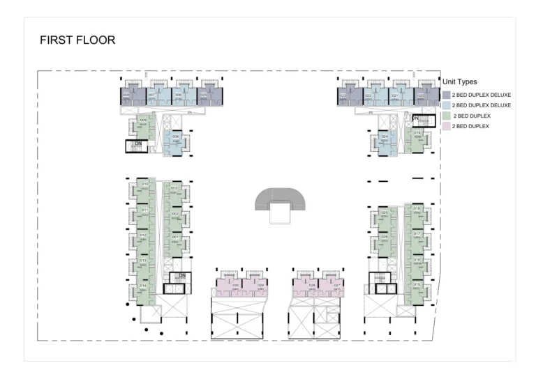Oasis Tower 2 floor plan Студия