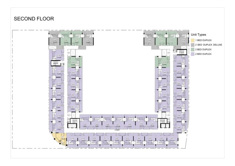 Oasis Tower 2 floor plan Студия