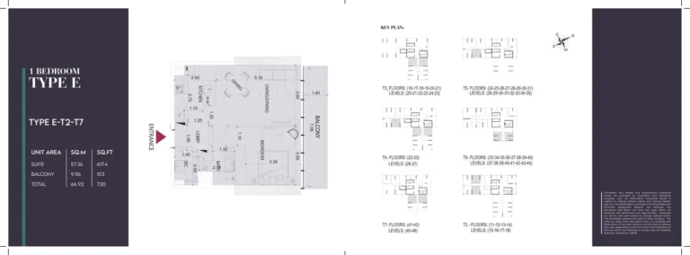 Society House Downtown Dubai floor plan 1 BR · 720 sqft