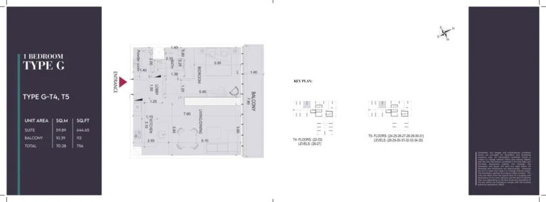 Society House Downtown Dubai floor plan 1 BR · 756 sqft