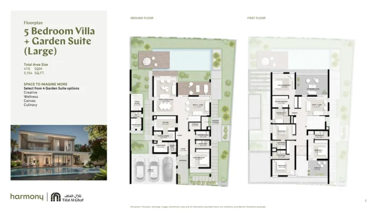 The Harmony floor plan 5 BR · 5154 sqft