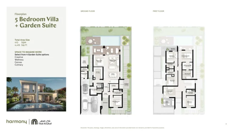 The Harmony floor plan 5 BR · 4416 sqft