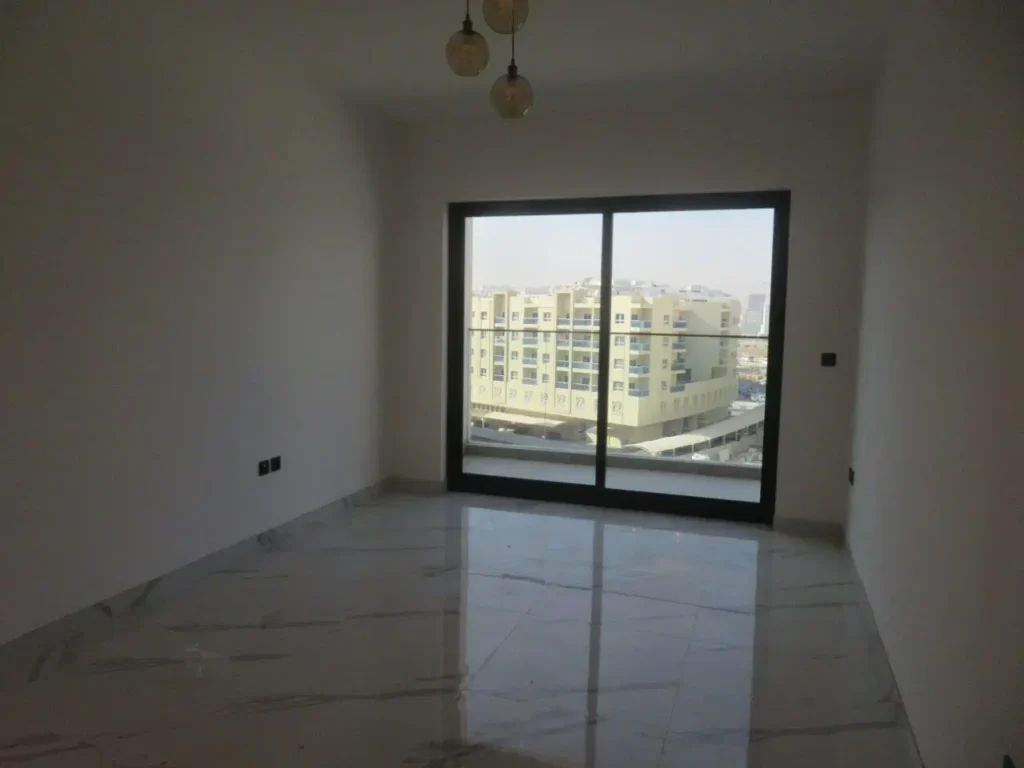 empty living room, Gardenia Livings, Arjan, Dubai