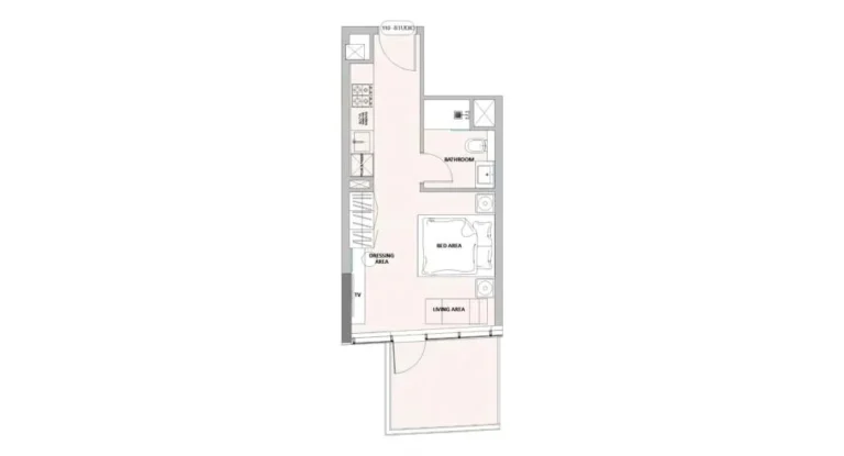 Golf Vista Heights floor plan 1-спальн.