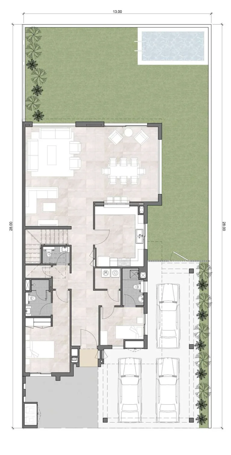 Hayat 1 floor plan 2-спальн.