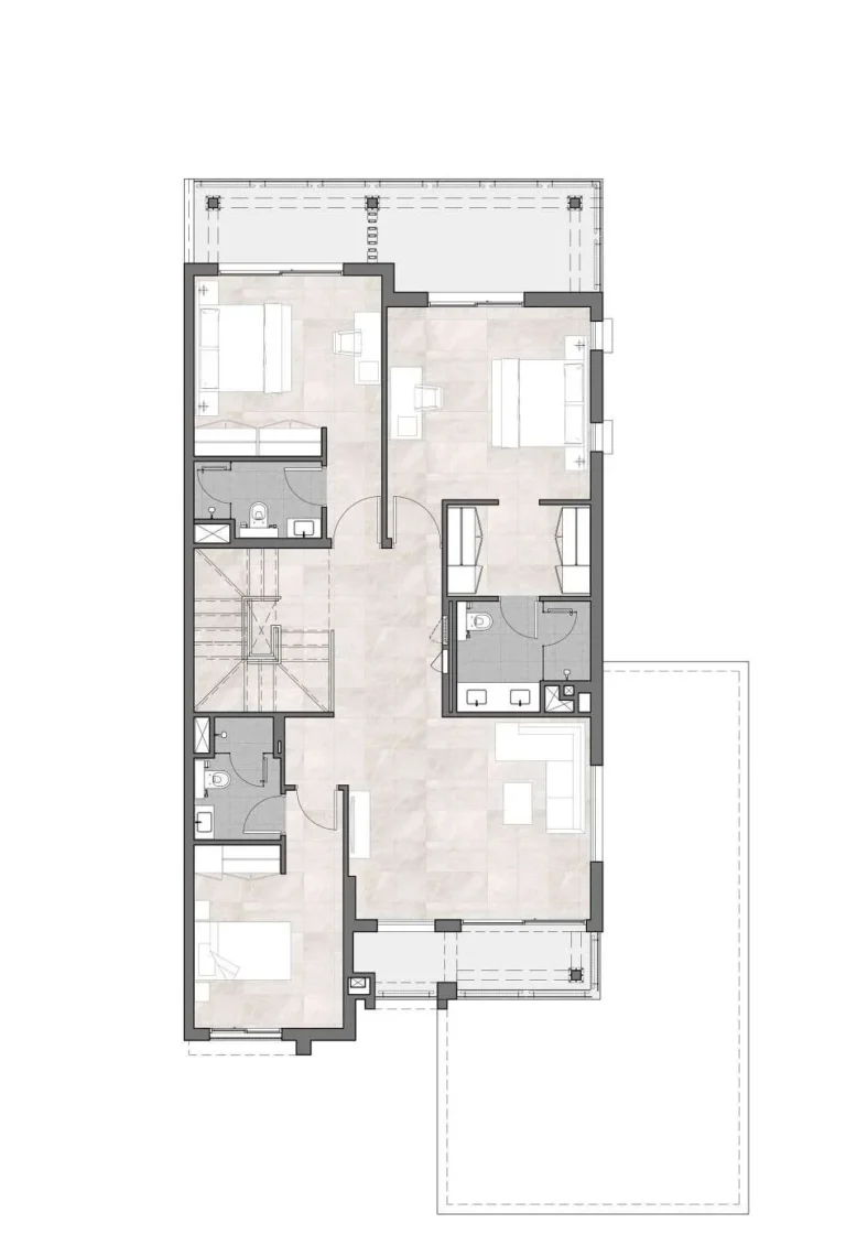 Hayat 1 floor plan 4-спальн.