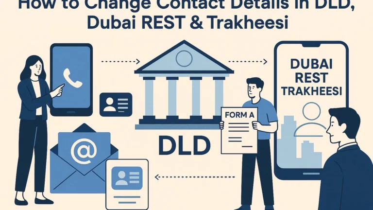 How to Change Contact Details in DLD (Dubailand), Dubai REST & Trakheesi: Phone Number, Email, Owner Data