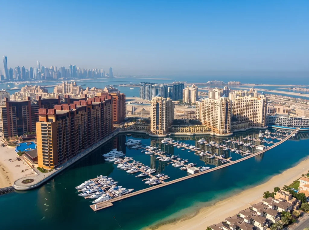 Marina Residence, Palm Jumeirah — aerial photo