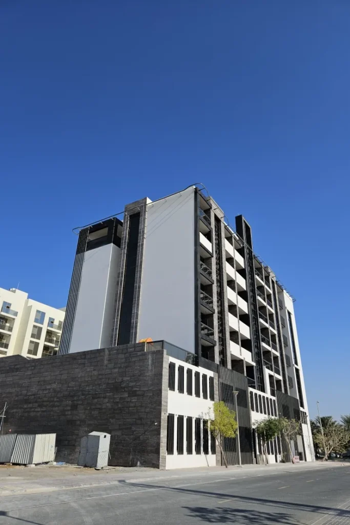building corner view, Maya Residences 5, JVT District 1, Dubai