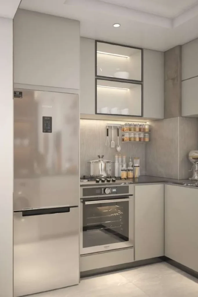 kitchen render, Maya Residences 5, JVT District 1, Dubai