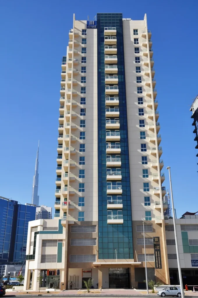 Mayfair Tower facade, Mayfair Tower, Business Bay, Dubai
