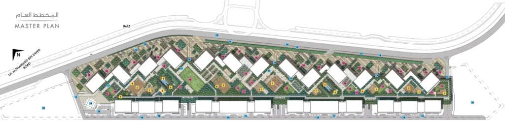 Midtown Noor by Deyaar Development in Dubai Production City, Dubai — master plan