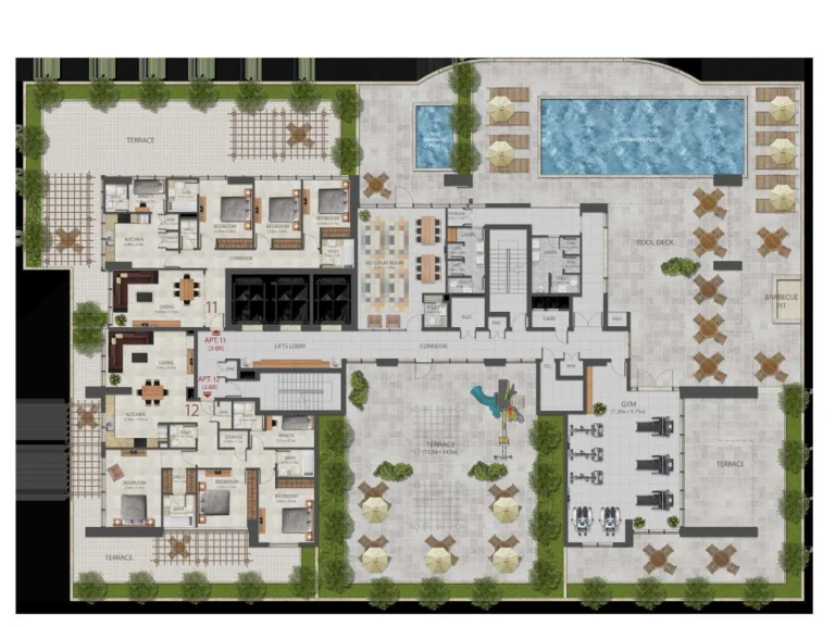 Murano Residence 5 floor plan Typical floor plate