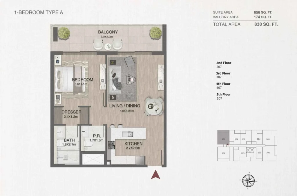 One by Nine by Nine Developments in Nad Al Sheba Gardens 1, Dubai