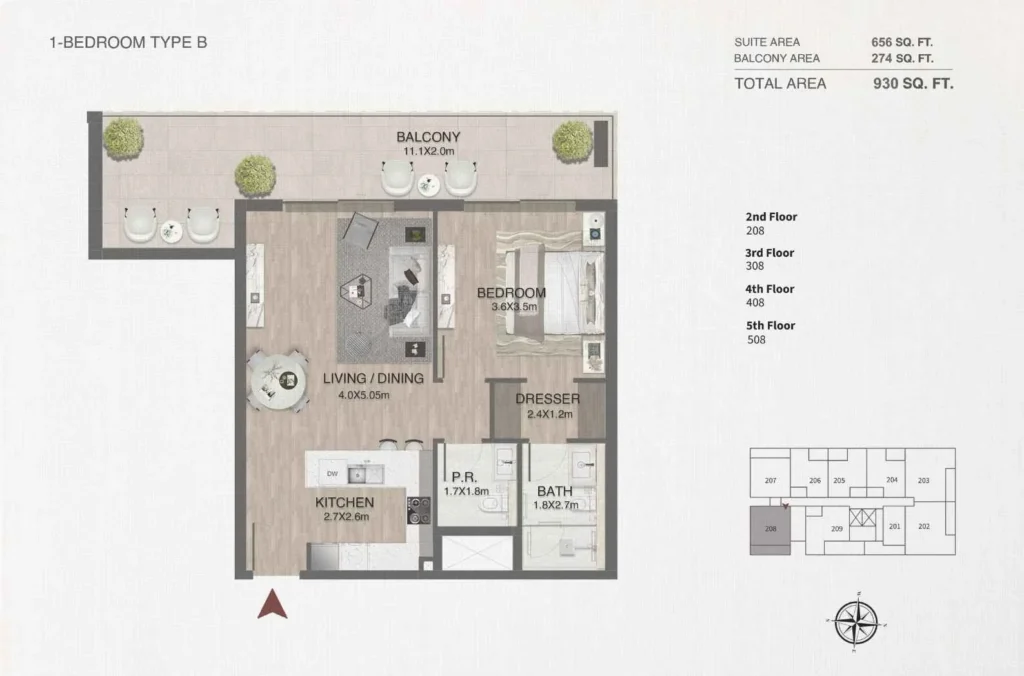 One by Nine by Nine Developments in Nad Al Sheba Gardens 1, Dubai