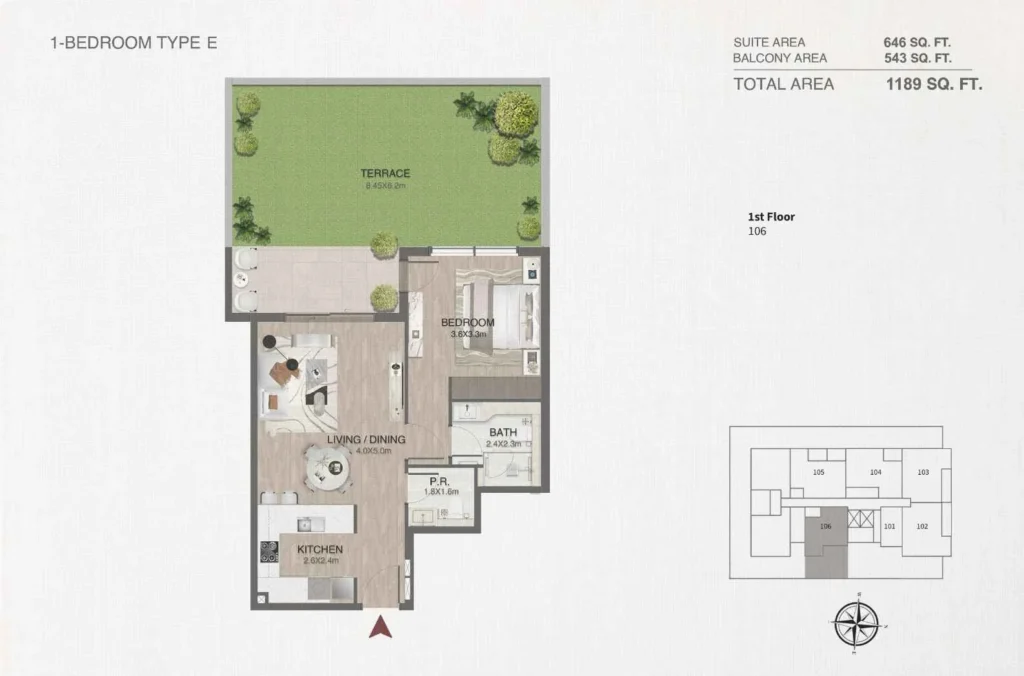 One by Nine by Nine Developments in Nad Al Sheba Gardens 1, Dubai