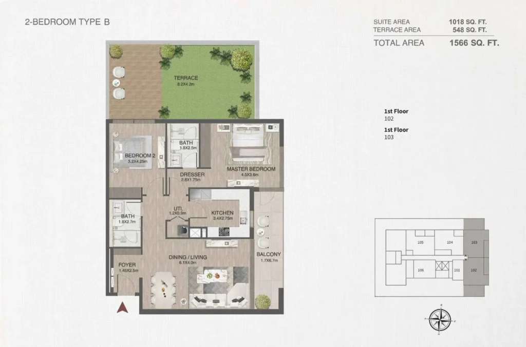 One by Nine by Nine Developments in Nad Al Sheba Gardens 1, Dubai